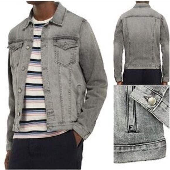 Frame L'Homme  Denim Jean  Jacket in Grayson sold out online NWT GIFTABLE - Picture 1 of 9